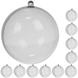 Prozirne kuglice 10 cm, set od 10 Ruhhy 22277