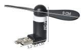 Crni mikro USB ventilator