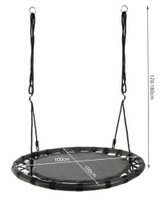 Ljuljačka gnijezdo roda, 100 cm, crna