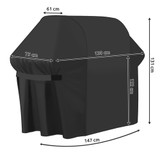 Poklopac za vrtni roštilj 147x61x122cm
