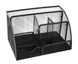 Stolni organizator - 6 odjeljaka - crni