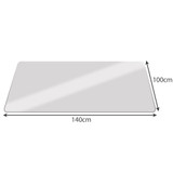 Zaštitna prostirka za stolicu 100x140cm RUHHY - mliječna