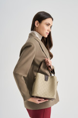 Bucket Bag 328 v2 - krem, smeđa