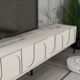 TV komoda Lyon 42 - krem, crna
