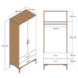 Ormar Kumsal T - Orah, Bijela