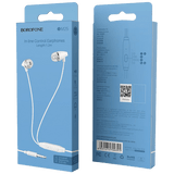 Borofone Slušalice sa mikrofonom, 3.5 mm,dužina kabela 1.2 met,bijela - BM25 Sound edge