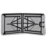 Sklopivi vrtni stol 122 cm HDPE bijeli Sklopivi vrtni stol 122 cm HDPE bijeli