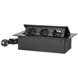 Orno Produžni kabel sa 3 x Schuko utičnice, ugradbena - OR-AE-1372(GS)/B