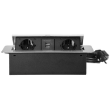 Orno Produžni kabel sa 2 x Schuko utičnice + 2 x USB, ugradbena - OR-AE-13126(GS)/G