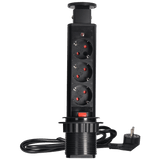 Orno Produžni kabel sa 3 x Schuko utičnice, ugradbena - OR-AE-1347(GS)/B