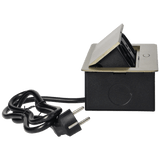 Orno Produžni kabel sa 2 x Schuko utičnice + 2 x USB, ugradbena - OR-AE-13126(GS)/BR