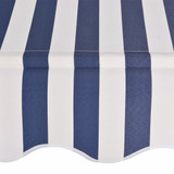 Tenda na ručno uvlačenje 250 cm plavo-bijela prugasta