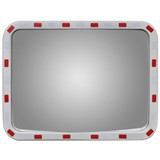 Konveksno pravokutno prometno ogledalo 60 x 80 cm s reflektorima Konveksno pravokutno prometno ogledalo 60 x 80 cm s reflektorima