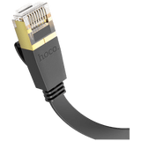 hoco. Mrežni kabl, CAT6, Gigabit Ethernet, flat, 1 met., crna - US07 General, 1 met.