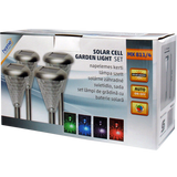 home Solarna vrtna LED lampa, metal/staklo, set 4 komada, 300 mAh - MX 811/4 home Solarna vrtna LED lampa, metal/staklo, set 4 komada, 300 mAh - MX 811/4