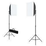 Komplet fotografske opreme sa svjetlima softbox i pozadinom Komplet fotografske opreme sa svjetlima softbox i pozadinom
