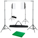 Komplet fotografske opreme sa svjetlima softbox i pozadinom Komplet fotografske opreme sa svjetlima softbox i pozadinom