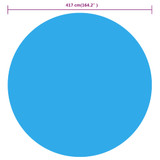 Pokrivač za bazen plavi 417 cm PE