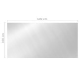 Pokrov za bazen srebrni 600x300 cm PE