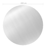 Pokrov za bazen srebrni 488 cm PE