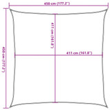 Jedro protiv sunca svjetlosivo 4,5x4,5 m 100% poliester Oxford
