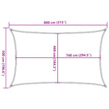 Jedro protiv sunca boje pijeska 8x5 m 100 % poliester Oxford