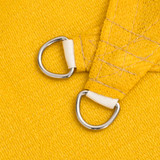 Jedro za zaštitu od sunca 160 g/m² terakota žuto 4,5x4,5 m HDPE