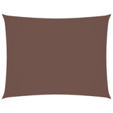 Jedro protiv sunca od tkanine Oxford pravokutno 4 x 5 m smeđe