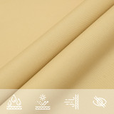 Jedro protiv sunca boje pijeska 4,5x4,5 m 100% poliester Oxford