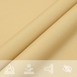 Jedro protiv sunca boje pijeska 3,5x2 m 100 % poliester Oxford