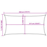 Jedro protiv sunca boje pijeska 3,5x2 m 100 % poliester Oxford