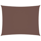 Jedro protiv sunca od tkanine Oxford pravokutno 6 x 8 m smeđe