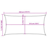 Jedro za zaštitu od sunca 160 g/m² svjetlozeleno 2 x 3,5 m HDPE