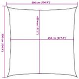 Jedro za zaštitu od sunca 160 g/m² terakota žuto 5 x 5 m HDPE Jedro za zaštitu od sunca 160 g/m² terakota žuto 5 x 5 m HDPE
