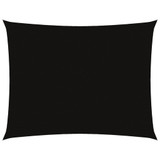 Jedro protiv sunca od tkanine Oxford pravokutno 3 x 6 m crno