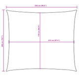Jedro protiv sunca od tkanine Oxford pravokutno 2 x 2,5 m smeđe