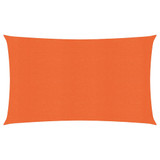 Jedro za zaštitu sunca 160 g/m² pravokutno narančasto 4x7m HDPE