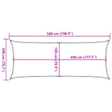 Jedro za zaštitu od sunca 160 g/m² pravokutno pijeska 2x5m HDPE