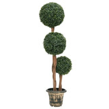 Umjetni šimšir u obliku kugle s posudom zeleni 119 cm Umjetni šimšir u obliku kugle s posudom zeleni 119 cm