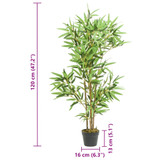 Umjetno stablo bambusa 552 listova 120 cm zeleno