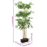 Umjetno stablo bambusa 760 listova 120 cm zeleno