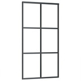 Klizna vrata s priborom ESG staklo i aluminij 102 x 205 cm 3081948