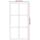 Klizna vrata s priborom ESG staklo i aluminij 102 x 205 cm 3081948