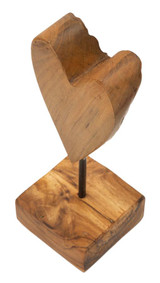 Skulptura Srce Tik Cm 10x10x25