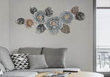 Željezni Zidni Panel Sivi -A- Cm 157,5x9x66,5