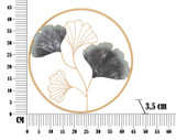 Zidna Željezna Ploča Flower Simple Cm Ø 45,5x3,5