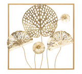 Željezni Zidni Panel Gold Flowers Cm 50x5x50