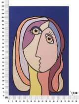 Zidni Tisk/Slika Dvostruka Lica Velika -B- Cm 80x3x120