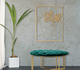 Željezni Zidni Panel Gold Face Cm 60x1x80