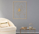 Željezni Zidni Panel Ruke Na Lice Cm 60x1x80